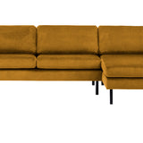 2-Sitzer, 3-Sitzer, Ecksofa Rechts oder Links, Couch, mit schwarzen Metallbeinen und modischem Veloursbezug