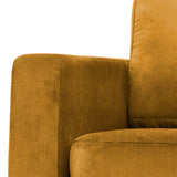 2-Sitzer, 3-Sitzer, Ecksofa Rechts oder Links, Couch, mit schwarzen Metallbeinen und modischem Veloursbezug