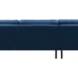 2-Sitzer, 3-Sitzer, Ecksofa Rechts oder Links, Couch, mit schwarzen Metallbeinen und modischem Veloursbezug