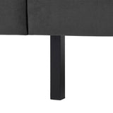 2-Sitzer, 3-Sitzer, Ecksofa Rechts oder Links, Couch, mit schwarzen Metallbeinen und modischem Veloursbezug