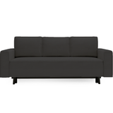 3-Sitzer Sofa Dreisitzer Schlafsofa, 3er Sofa mit schwarzen Holzbeinen und modischem Cordbezug
