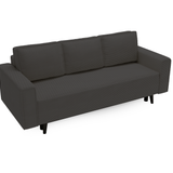 3-Sitzer Sofa Dreisitzer Schlafsofa, 3er Sofa mit schwarzen Holzbeinen und modischem Cordbezug