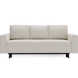 3-Sitzer Sofa Dreisitzer Schlafsofa, 3er Sofa mit schwarzen Holzbeinen und modischem Cordbezug