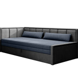 Canapé &amp; Daybed 3 places Canapé-lit 3 places avec 2 coussins décoratifs et rangements, gauche ou droite