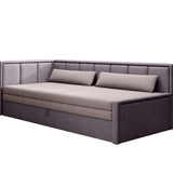 Canapé &amp; Daybed 3 places Canapé-lit 3 places avec 2 coussins décoratifs et rangements, gauche ou droite