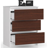 Kommode mit drei Schubladen 60 cm breit, Wohnzimmer, Schlafzimmer, Flur, Schrank, Sideboard, Highboard, viel Stauraum