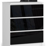 Kommode mit drei Schubladen 60 cm breit, Wohnzimmer, Schlafzimmer, Flur, Schrank, Sideboard, Highboard, viel Stauraum