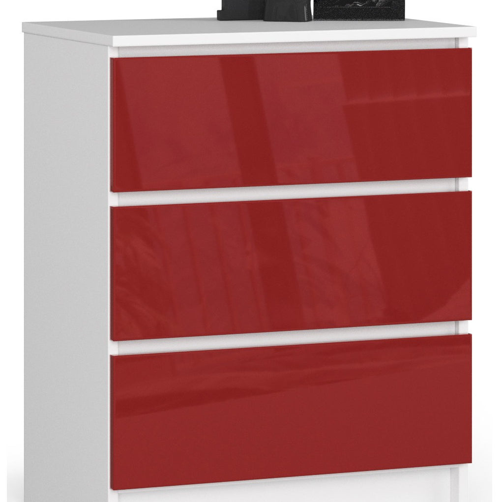 Commode avec trois tiroirs de 60 cm de large, salon, chambre, couloir, placard, buffet, buffet haut, beaucoup d'espace de rangement.
