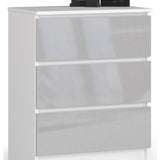 Kommode mit drei Schubladen 60 cm breit, Wohnzimmer, Schlafzimmer, Flur, Schrank, Sideboard, Highboard, viel Stauraum