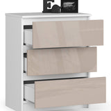 Kommode mit drei Schubladen 60 cm breit, Wohnzimmer, Schlafzimmer, Flur, Schrank, Sideboard, Highboard, viel Stauraum