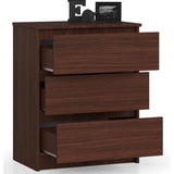 Kommode mit drei Schubladen 60 cm breit, Wohnzimmer, Schlafzimmer, Flur, Schrank, Sideboard, Highboard, viel Stauraum