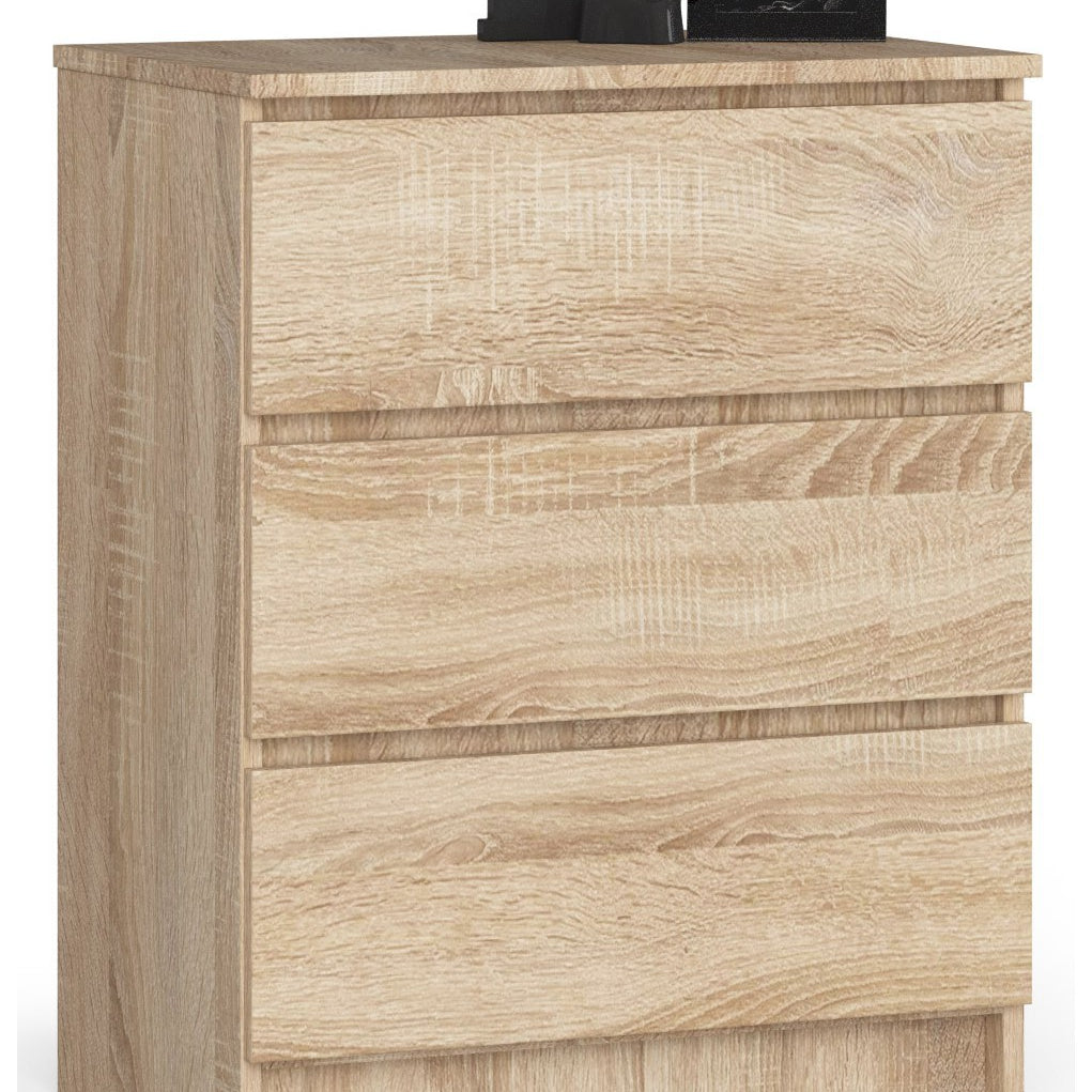 Commode avec trois tiroirs de 60 cm de large, salon, chambre, couloir, placard, buffet, buffet haut, beaucoup d'espace de rangement.