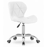 Chaise pivotante chaise de bureau chaise de bureau rembourrée en simili cuir ou velours | Réglable en hauteur avec siège ergonomique