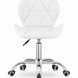 Chaise pivotante chaise de bureau chaise de bureau rembourrée en simili cuir ou velours | Réglable en hauteur avec siège ergonomique