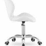 Chaise pivotante chaise de bureau chaise de bureau rembourrée en simili cuir ou velours | Réglable en hauteur avec siège ergonomique