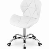 Chaise pivotante chaise de bureau chaise de bureau rembourrée en simili cuir ou velours | Réglable en hauteur avec siège ergonomique