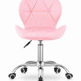 Chaise pivotante chaise de bureau chaise de bureau rembourrée en simili cuir ou velours | Réglable en hauteur avec siège ergonomique