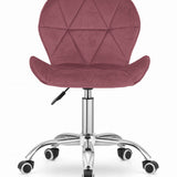 Chaise pivotante chaise de bureau chaise de bureau rembourrée en simili cuir ou velours | Réglable en hauteur avec siège ergonomique