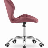 Chaise pivotante chaise de bureau chaise de bureau rembourrée en simili cuir ou velours | Réglable en hauteur avec siège ergonomique