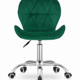 Chaise pivotante chaise de bureau chaise de bureau rembourrée en simili cuir ou velours | Réglable en hauteur avec siège ergonomique