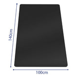 Tapis de protection durable 140 x 100 cm - Polypropylène de haute qualité, idéal pour la protection des sols, résistant aux rayures et à l'abrasion, surface opaque et mate, parfait pour un usage domestique