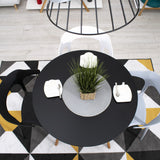 Chaise de salle à manger, chaise de cuisine, chaise de bureau, matériau du siège en polypropylène durable, adapté au salon, au bureau, à la cuisine et à la salle à manger, charge de siège de 120 kg, siège noir confortable, pieds noirs