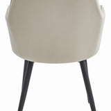 Chaise de salle à manger, chaise de cuisine, chaise de bureau, siège en velours avec pieds en métal noir, charge de siège de 120 kg, chaise de bureau confortable, pieds noirs