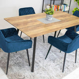 Chaise de salle à manger, chaise de cuisine, chaise de bureau, chaise ergonomique, rembourrée en velours, parfaite pour le salon, le bureau, la chambre ou la salle à manger, charge maximale 120 kg pieds en métal noir