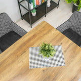 Chaise de salle à manger, chaise de cuisine, chaise de bureau, chaise ergonomique, rembourrée en velours, parfaite pour le salon, le bureau, la chambre ou la salle à manger, charge maximale 120 kg pieds en métal noir
