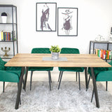 Chaise de salle à manger, chaise de cuisine, chaise de bureau, chaise ergonomique, rembourrée en velours, parfaite pour le salon, le bureau, la chambre ou la salle à manger, charge maximale 120 kg pieds en métal noir