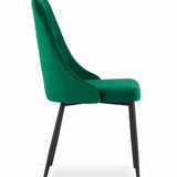 Chaise de salle à manger, chaise de cuisine, chaise de bureau, pieds rembourrés et en métal, parfaite pour le salon, le bureau à domicile, le bureau et la chambre, charge maximale 120 kg