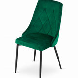 Chaise de salle à manger, chaise de cuisine, chaise de bureau, pieds rembourrés et en métal, parfaite pour le salon, le bureau à domicile, le bureau et la chambre, charge maximale 120 kg
