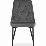 Chaise de salle à manger, chaise de cuisine, chaise de bureau, pieds rembourrés et en métal, parfaite pour le salon, le bureau à domicile, le bureau et la chambre, charge maximale 120 kg