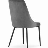 Chaise de salle à manger, chaise de cuisine, chaise de bureau, pieds rembourrés et en métal, parfaite pour le salon, le bureau à domicile, le bureau et la chambre, charge maximale 120 kg