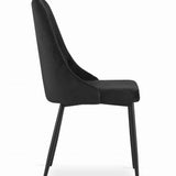 Chaise de salle à manger, chaise de cuisine, chaise de bureau, pieds rembourrés et en métal, parfaite pour le salon, le bureau à domicile, le bureau et la chambre, charge maximale 120 kg