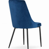 Chaise de salle à manger, chaise de cuisine, chaise de bureau, pieds rembourrés et en métal, parfaite pour le salon, le bureau à domicile, le bureau et la chambre, charge maximale 120 kg