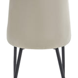 Chaise de salle à manger, chaise de cuisine, chaise de bureau, pieds rembourrés et en métal, parfaite pour le salon, le bureau à domicile, le bureau et la chambre, charge maximale 120 kg
