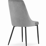 Chaise de salle à manger, chaise de cuisine, chaise de bureau, pieds rembourrés et en métal, parfaite pour le salon, le bureau à domicile, le bureau et la chambre, charge maximale 120 kg