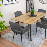 Chaise rembourrée, chaise de salle à manger, chaise de salon, chaise ergonomique matelassée avec revêtement en velours et structure en métal - parfaite pour le salon, le bureau, la chambre à coucher, la salle à manger