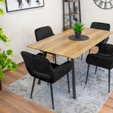 Chaise rembourrée, chaise de salle à manger, chaise de salon, chaise ergonomique matelassée avec revêtement en velours et structure en métal - parfaite pour le salon, le bureau, la chambre à coucher, la salle à manger