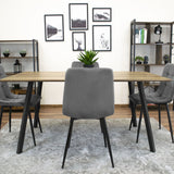 Chaise de salle à manger chaise de salon avec assise en velours et pieds en métal noir, idéale pour le salon, le bureau, le bureau et la chambre Capacité de charge de 120 kg