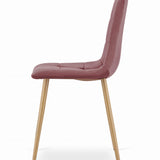 Chaise de salle à manger chaise de salon avec assise en velours et pieds en métal noir, idéale pour le salon, le bureau, le bureau et la chambre Capacité de charge de 120 kg