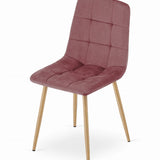Chaise de salle à manger chaise de salon avec assise en velours et pieds en métal noir, idéale pour le salon, le bureau, le bureau et la chambre Capacité de charge de 120 kg