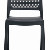 Chaise de salle à manger chaise de cuisine noire parfaitement adaptée au salon, au bureau, à la cuisine et à la salle à manger, avec un design moderne, fonctionnalité et durabilité - charge max.