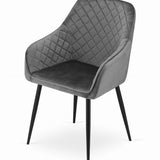 Polsterstuhl Esszimmerstuhl Stuhl Wohnzimmerstuhl - ideal für Wohnzimmer, Büro, Schlafzimmer, Esszimmer oder Wartezimmer - langlebige und bequeme Sitzlösung - schwarze Beine