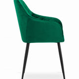Polsterstuhl Esszimmerstuhl Stuhl Wohnzimmerstuhl - ideal für Wohnzimmer, Büro, Schlafzimmer, Esszimmer oder Wartezimmer - langlebige und bequeme Sitzlösung - schwarze Beine