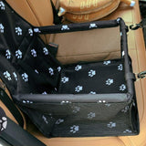 Siège auto pour animaux de petite et moyenne taille, confortable et plus sûr, convient aux sièges avant ou arrière avec appuie-tête, facile à assembler, tissu Oxford, sangles réglables – Noir