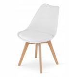 Ensemble de salle à manger avec table à manger et 4 chaises, table carrée 80x80 &amp; 120x80 cm et 4 chaises ergonomiques, idéal pour salon, cuisine et salle à manger Design moderne