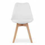 Ensemble de salle à manger avec table à manger et 4 chaises, table carrée 80x80 &amp; 120x80 cm et 4 chaises ergonomiques, idéal pour salon, cuisine et salle à manger Design moderne