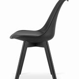 Ensemble de salle à manger avec table à manger et 4 chaises, table carrée 80x80 &amp; 120x80 cm et 4 chaises ergonomiques, idéal pour salon, cuisine et salle à manger Design moderne